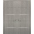 Sartodoors Closet Bypass Interior Door, 48" x 84", Chocolate PLANUM20DD-SD-72